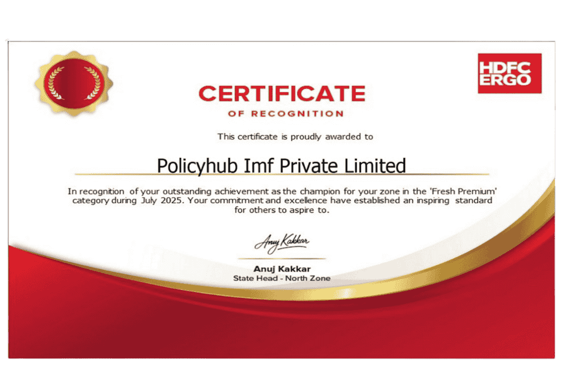 Certificate of Recognition